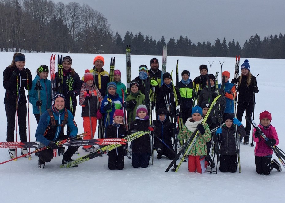 Die Trainingsgruppe "Mitte" mit den Trainern Sepp Erhard und Marco List