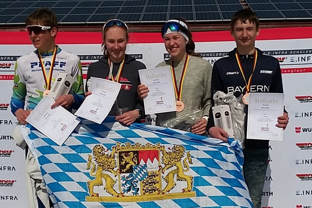 Mit der Staffel Bayern 1 holte Christina Döringer Bronze beim Deutschen Schülercup