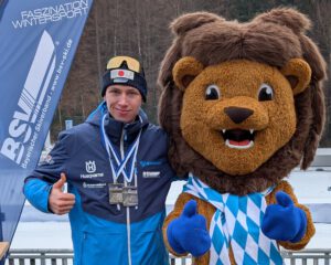 Florian Döringer holt sich zwei Vizemeistertitel bei den Bayerischen Meisterschaften - im Einzel und im Teamsprint